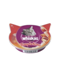 WHISKAS TEMPTATIONS MANZO 60GR